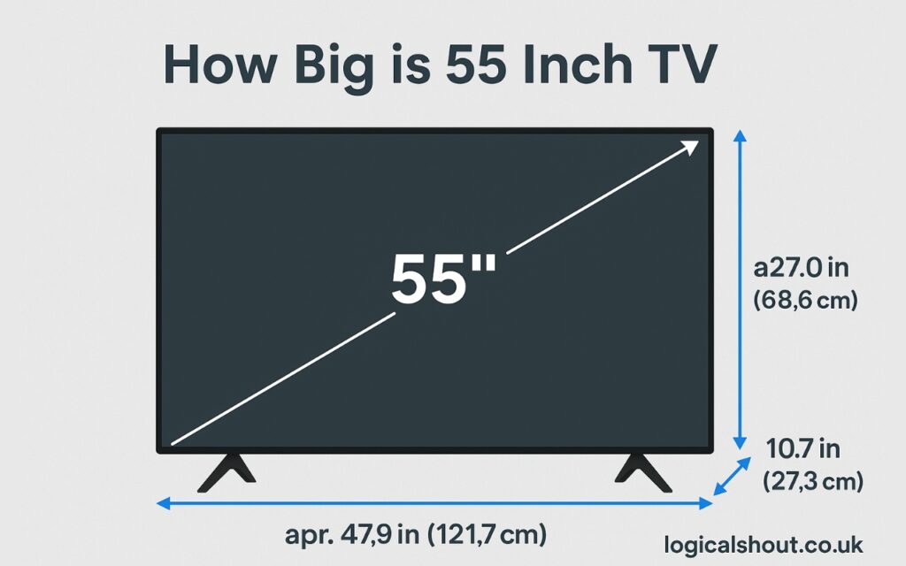 How Big is 55 Inch TV